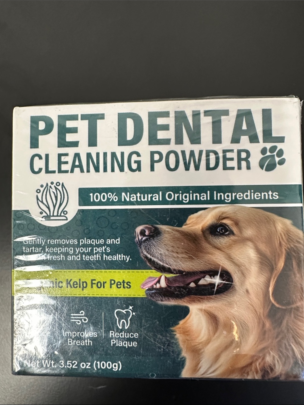 Pet Dental Cleaning Powder for Dogs - Green
